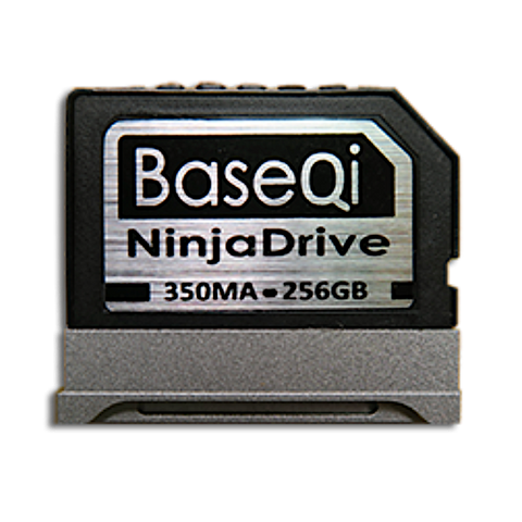 BaseQi NinjaDrive Aluminum 256GB Storage Expansion Card for Microsoft Surface Book / Surface Book 2 / Surface Book 3 13.5" &  15"