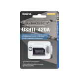 BaseQi 420A MicroSD adapter for Macbook pro M1 2021 / M2 2022 / M3 2023 / M4 2024 14" & 16"
